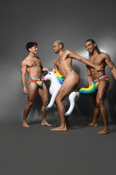 Andrew Christian Pride Stripe Brief Multi S