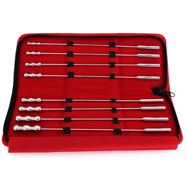 Zestaw 8 kulistych sond do cewki Kiotos Set of 8 Dilator Beads 28cm (7-14mm)