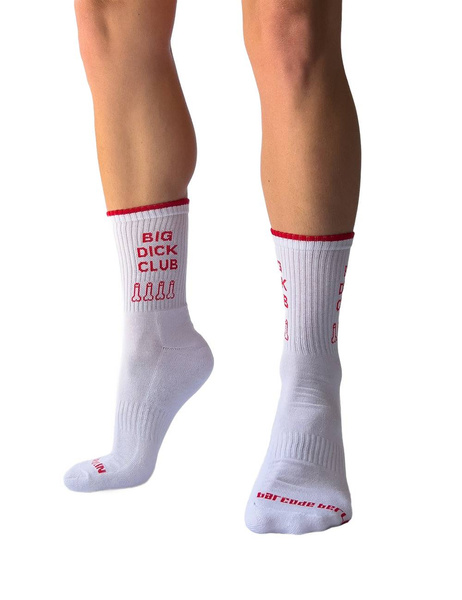 Skarpetki Fun Socks Big Dick Club White-Red S/M Barcode Berlin