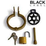 Пояс цнотливості Weenie Locker Chastity Cage Black/Gold Black Label