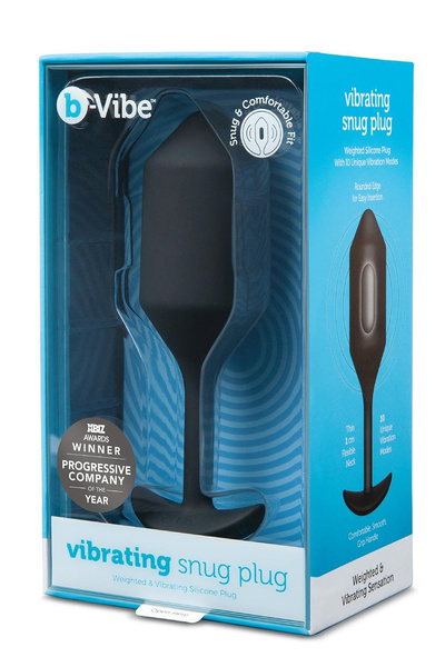 Анальний пробка Vibrating Snug Plug 4 Black b-Vibe