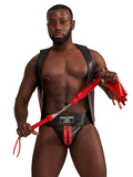 Mister B pejcz Impact Premium Leather Flogger Curling Red