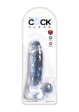 7 Inch Cock With Balls Transparant King Cock