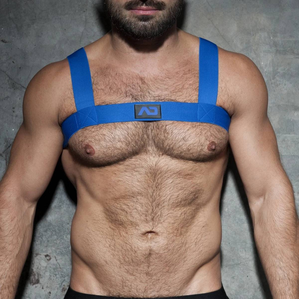 Fetish Basic Elastic Harness Blue M/L Addicted