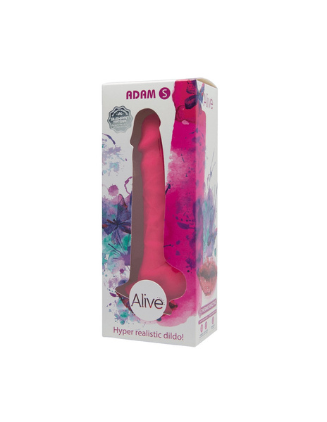 Alive Silikonowe Dildo 18 cm Adam S Silexpan Pink