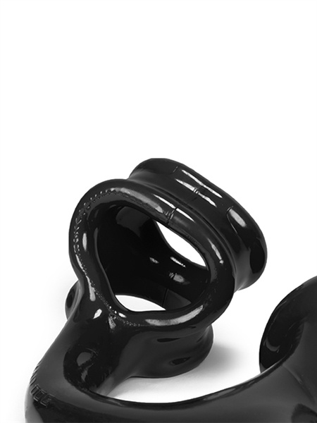Korek analny ALIEN Tail Butt plug with cocksling BLACK Oxballs