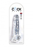 8 Inch Cock With Balls Transparant King Cock