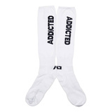 Addicted Fetish Socks White-Black S/M