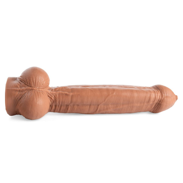 Dildo Lampwick Uncut Soft Tan Vac 4XL Mr Hankeys
