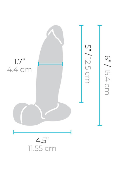 Dildo 15,4 cm Slipskin 6 Inch Girthy B-Vibe
