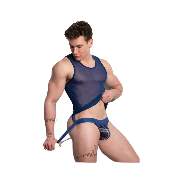 Aspen Mesh Tank Top Blue Xl CellBlock13