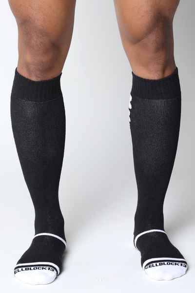 CellBlock13 Kennel Club Bones Knee High Sock Black 42-47