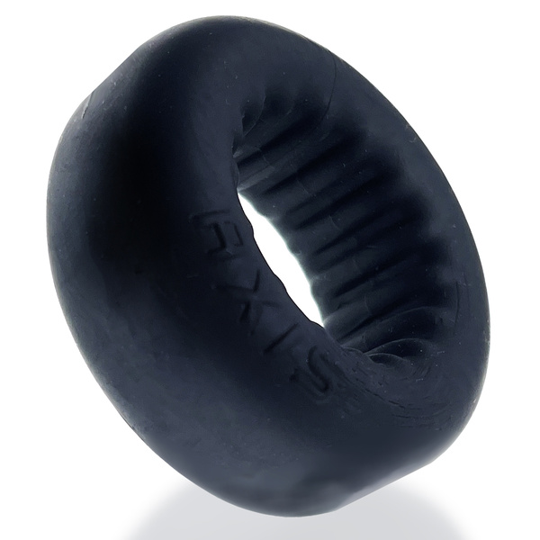 Pierścień erekcyjny Axis Rib Griphold Cockring Ice Black Oxballs