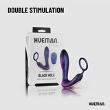 Stymulator Prostaty Black Hole Anal Vibrator With Cockring Hueman