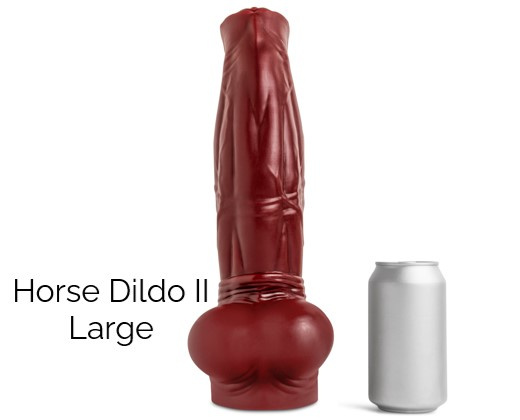 Dildo Horse II Blood Red Soft Vac 2XL Mr Hankeys 
