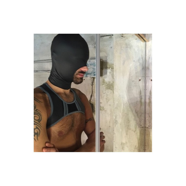 Балаклава тільки з великим отвором для рота Boxer Neo-Latex Mask no eyes, cocksucker mouth