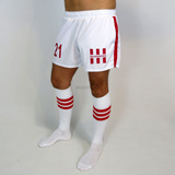 Football Shorts White M Aasssoxx