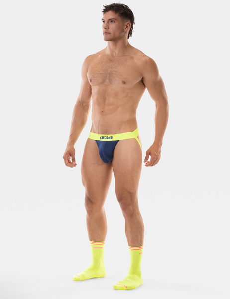 Jockstrapy Jock Arlo Navy- Neongreen S Barcode