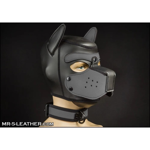 Neo Bold Color Puppy Collar Сірий L-Xxl Mr-S-Leather