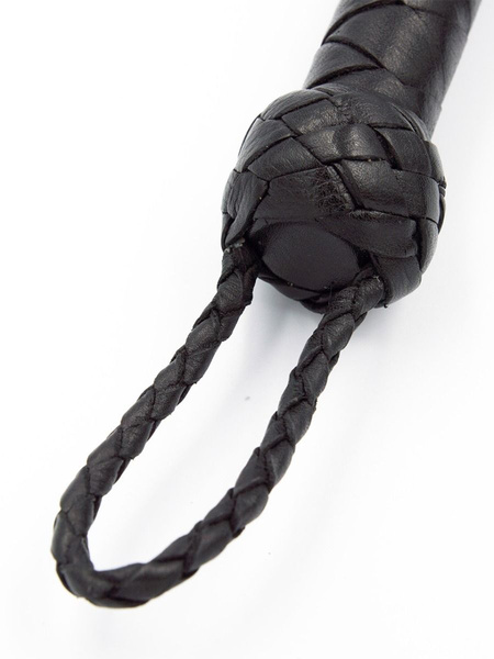 Mister B pejcz Impact Premium Leather Flogger Curling Black