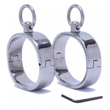 Kajdanki ze stali nierdzewnej Cockpik Oval Steel Handcuff Bracelet