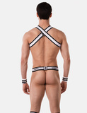 Barcode Berlin Suspender Vers Panties Black-White L