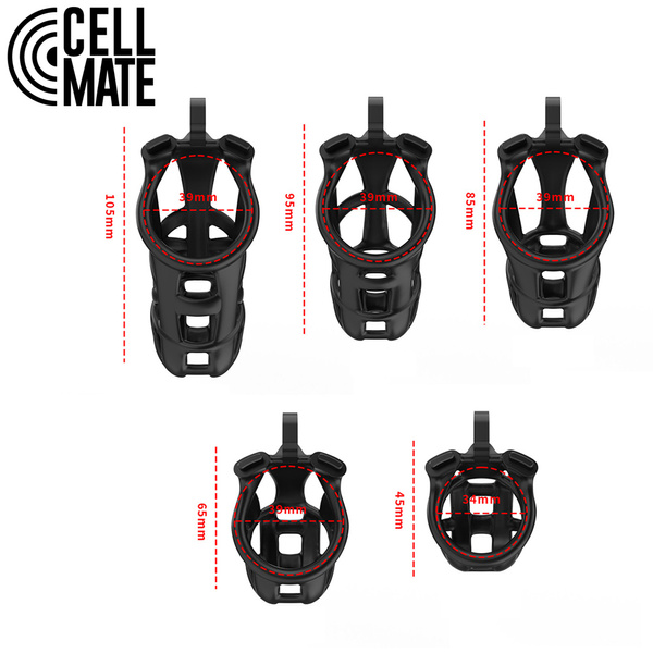 Guardian Chastity Cage Black Size 4 CELLMATE