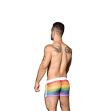 Pride Mesh Stripe Shorts M Andrew Christian