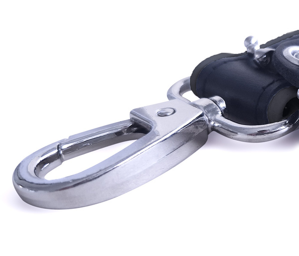 Krótka smycz Short Leather Bondage Leash Black Brutus