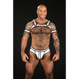 Mr-S-Leather Neo Bold Color Bulldog Harness White L/XL