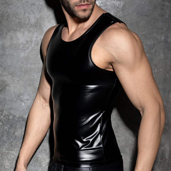 Майка без рукавів Rub Shoulder Zip Tank Top Black S Addicted Fetish