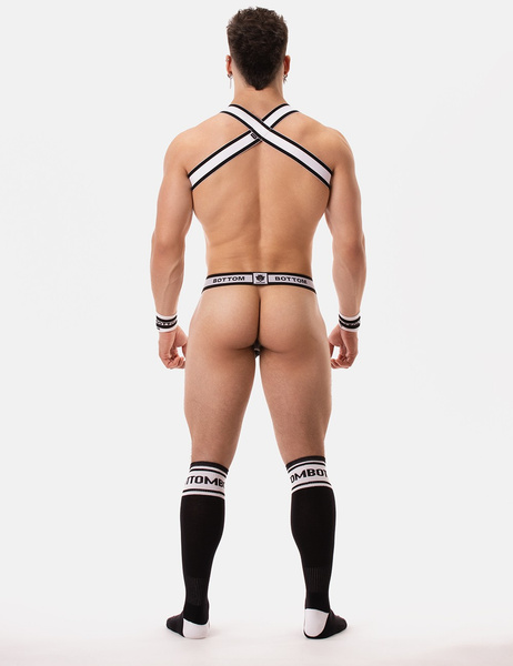 Barcode Berlin Suspender Bottom Panties Black-White XL