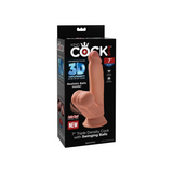 Dildo 18Cm King Cock Triple Density Cock With Balls Tan Pipedream