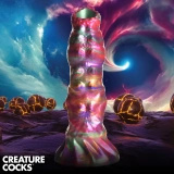 Larva Silicone Ovipositor Dildo With Eggs Creature Cocks