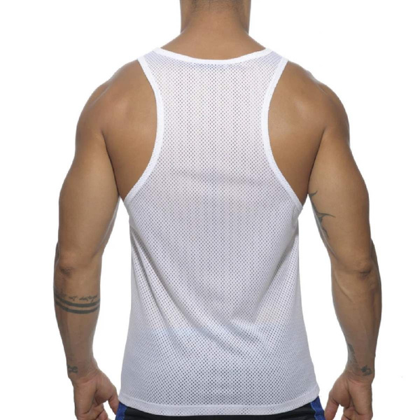 Майка без рукавів Mesh Ad Tank Top White L Addicted