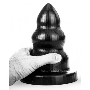 Anal plug AB95 Triple Pleasure S 17 x 10,5 cm All Black