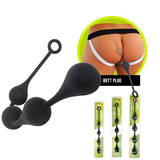 Анальні кульки Hot Drops Silicone Ass Balls O40mm Black L Brutus