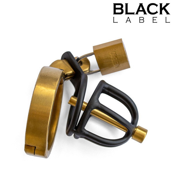 Weenie Locker Chastity Cage Black/Gold Black Label 