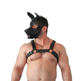 Vegan Puppy Harness Black-Black L/XL Brutus