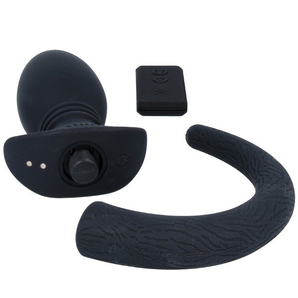Titus Silicone Vibrating Puppy Tail - Large