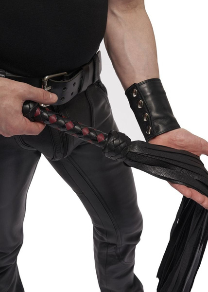 Mister B pejcz Impact Premium Leather Flogger Black