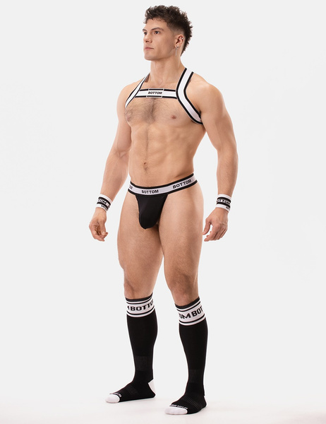 Barcode Berlin Suspender Bottom Panties Black-White M