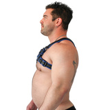 Uprząż Vegan Puppy Harness Black-Blue S/M Brutus