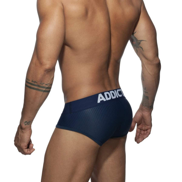 Push Up Mesh Brief Navy L Addicted