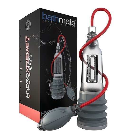 Hydroxtreme7 Wide Boy Crystal Clear Zestaw Z Pompką Wodną Do Powiększania Penisa Przeźroczysta Bathmate