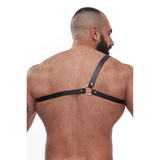 Mister B Serve Leather Style Harness Black L/XL