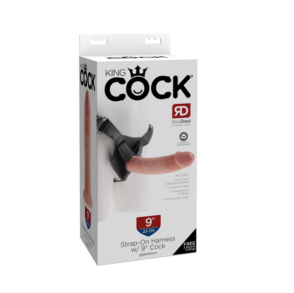 Uprząż z dildo King Cock Strap on Horness Pipedream 9 Light