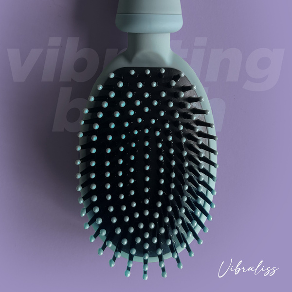 Wibrująca Szczotka Do Włosów Vibrating Brush Blue Grey Vibraliss