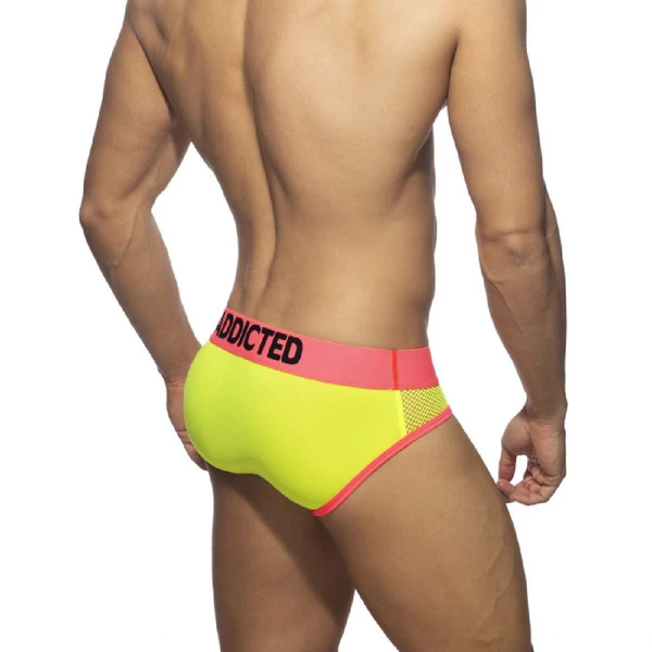 Neon Mesh Brief Neon Yellow S Addicted