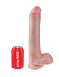 13' Cock With Balls Flesh Dildo Z Jądrami Cieliste 33Cm King Cock